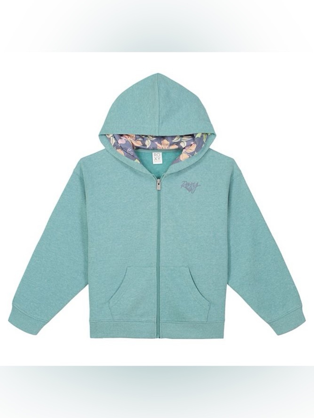NWT Roxy Oversize Teal Mint Hoodie Youth XL (16) Sporty Active Training Warm Up